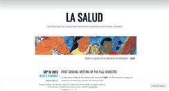 Desktop Screenshot of lasaludum.wordpress.com