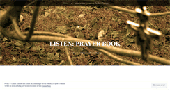 Desktop Screenshot of listenprayerbook.wordpress.com