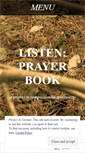 Mobile Screenshot of listenprayerbook.wordpress.com