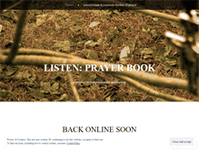 Tablet Screenshot of listenprayerbook.wordpress.com