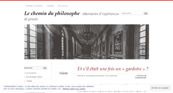 Desktop Screenshot of lecheminduphilosophe.wordpress.com