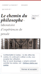 Mobile Screenshot of lecheminduphilosophe.wordpress.com