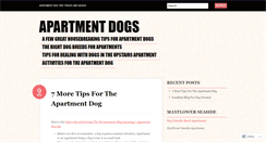 Desktop Screenshot of apartmentdogz.wordpress.com