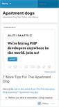 Mobile Screenshot of apartmentdogz.wordpress.com