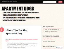 Tablet Screenshot of apartmentdogz.wordpress.com