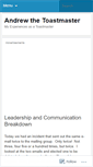 Mobile Screenshot of andrewthetoastmaster.wordpress.com