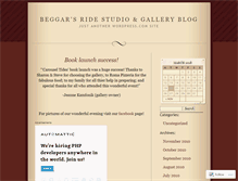 Tablet Screenshot of beggarsrideart.wordpress.com