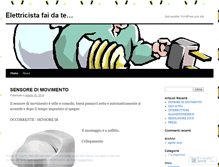 Tablet Screenshot of elettricistafaidate.wordpress.com