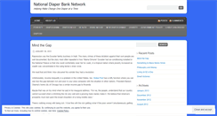Desktop Screenshot of diaperbanknetwork.wordpress.com