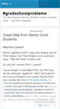Mobile Screenshot of gradschoolproblems.wordpress.com