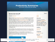 Tablet Screenshot of productivity501.wordpress.com