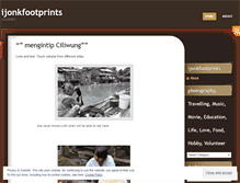 Tablet Screenshot of ijonkfootprints.wordpress.com