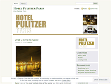 Tablet Screenshot of hotelpulitzerparis.wordpress.com