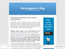 Tablet Screenshot of homologacao.wordpress.com