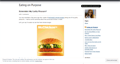 Desktop Screenshot of eatingonpurpose.wordpress.com