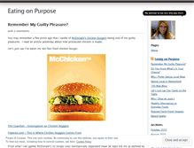 Tablet Screenshot of eatingonpurpose.wordpress.com