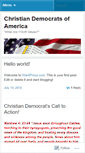 Mobile Screenshot of christiandemocrats.wordpress.com