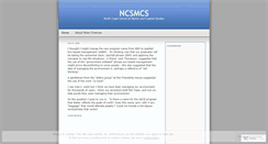 Desktop Screenshot of ncsmcs.wordpress.com