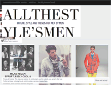 Tablet Screenshot of allthestylesmen.wordpress.com