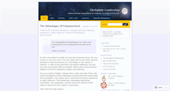 Desktop Screenshot of deckplateleader.wordpress.com