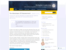 Tablet Screenshot of deckplateleader.wordpress.com