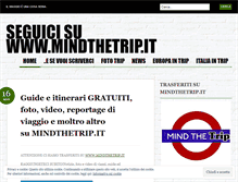 Tablet Screenshot of mindthetrip.wordpress.com