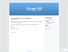 Tablet Screenshot of chicagopug.wordpress.com