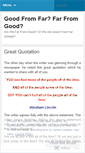 Mobile Screenshot of goodfromfar.wordpress.com