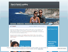 Tablet Screenshot of maiaandpatrick.wordpress.com