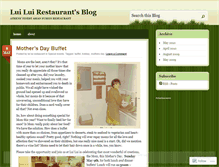 Tablet Screenshot of luiluirestaurant.wordpress.com