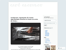 Tablet Screenshot of cafeglobulot.wordpress.com
