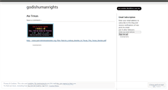 Desktop Screenshot of godishumanrights.wordpress.com