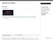 Tablet Screenshot of godishumanrights.wordpress.com