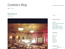 Tablet Screenshot of cyninla.wordpress.com