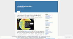 Desktop Screenshot of meteoinformazione.wordpress.com