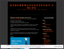 Tablet Screenshot of onderdwanggeneukt.wordpress.com