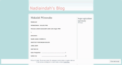 Desktop Screenshot of nadiaindah.wordpress.com