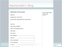 Tablet Screenshot of nadiaindah.wordpress.com