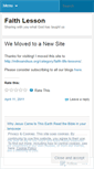Mobile Screenshot of faithlesson.wordpress.com