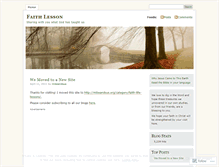 Tablet Screenshot of faithlesson.wordpress.com