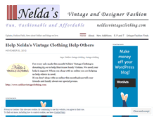 Tablet Screenshot of neldasvintageclothing.wordpress.com