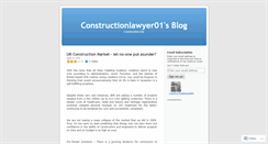 Desktop Screenshot of constructionlawyer01.wordpress.com