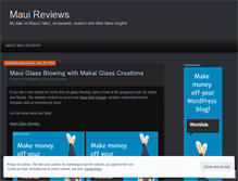 Tablet Screenshot of mauireviews.wordpress.com