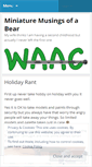 Mobile Screenshot of minimusingofabear.wordpress.com