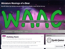 Tablet Screenshot of minimusingofabear.wordpress.com