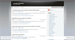 Desktop Screenshot of carolinalifestyles.wordpress.com