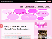 Tablet Screenshot of hotpinknailpolish.wordpress.com