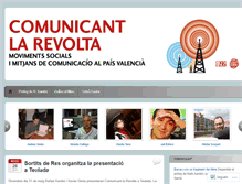 Tablet Screenshot of comunicantlarevolta.wordpress.com