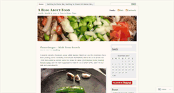 Desktop Screenshot of ablogaboutfood.wordpress.com