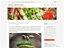 Tablet Screenshot of ablogaboutfood.wordpress.com